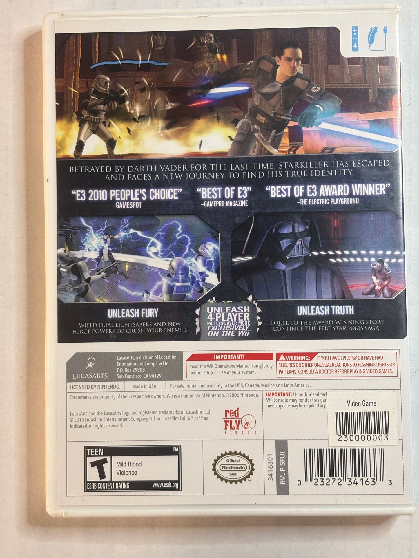 Star Wars The Force Unleashed II (Wii)