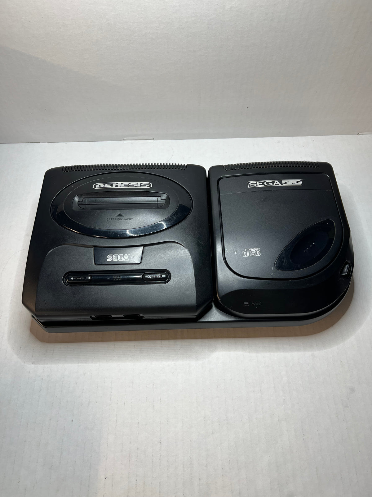Sega Tower of Power W/ Genesis (Model 2), 32x, Sega Cd and 2 three button controllers (Cables Included)