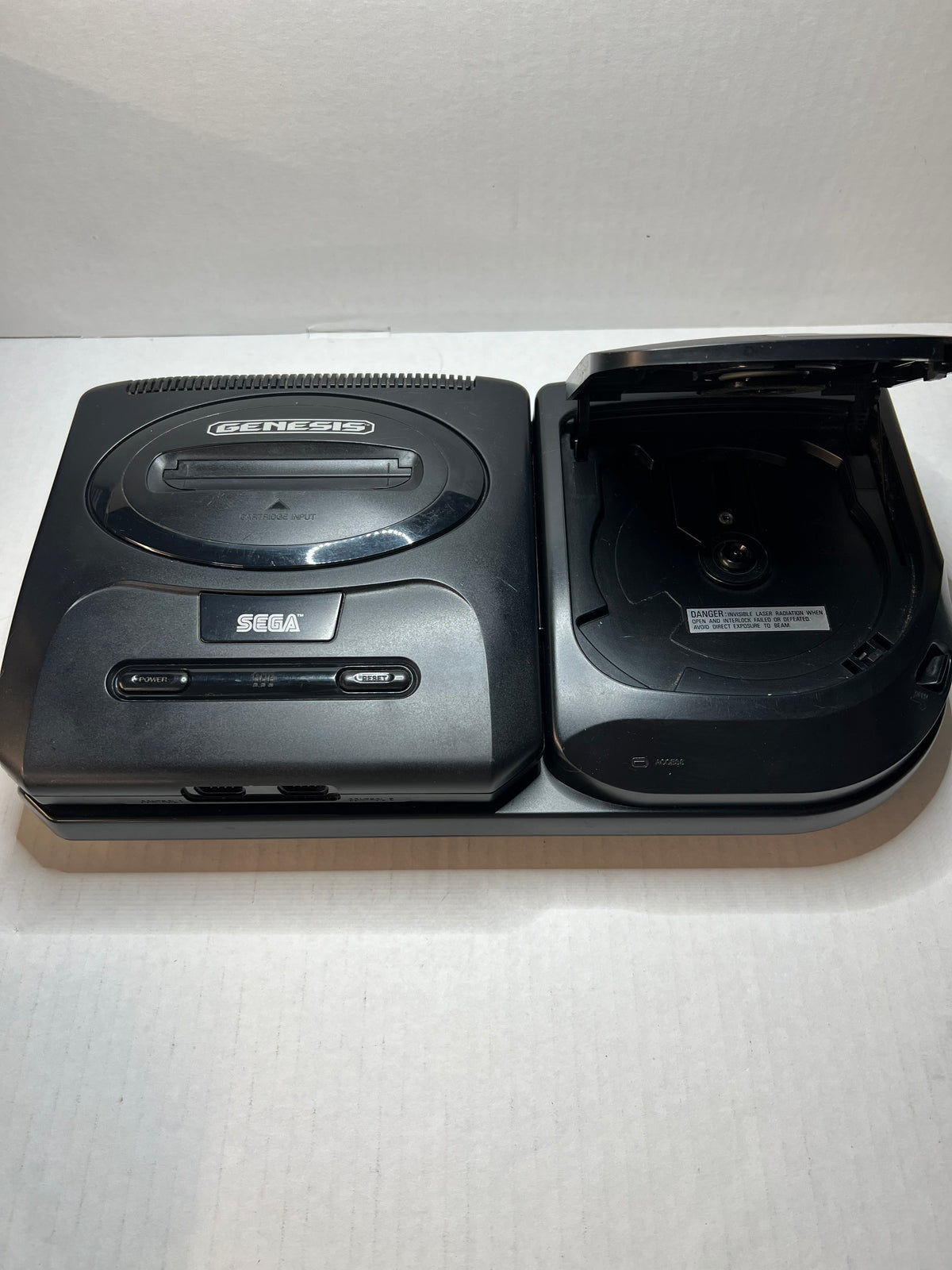 Sega Tower of Power W/ Genesis (Model 2), 32x, Sega Cd and 2 three button controllers (Cables Included)