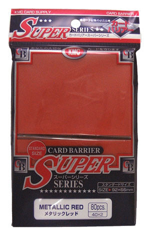 KMC Metallic Red Sleeves (80 ct)