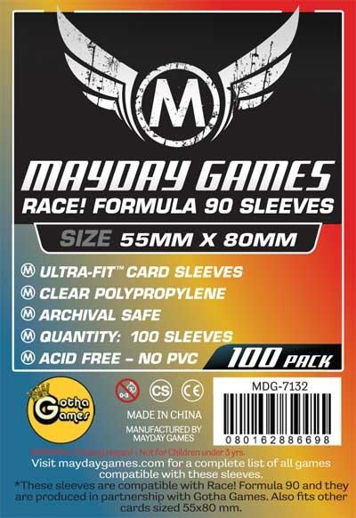 100 ct Race! Formula 90 Card Sleeves (55 X 80 MM)