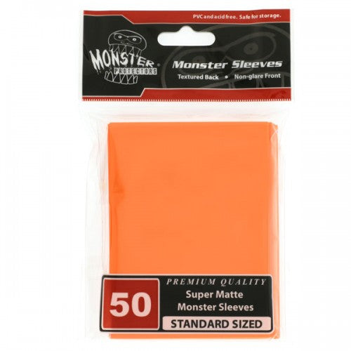 Monster Super Matte Sleeves (50ct) - Orange