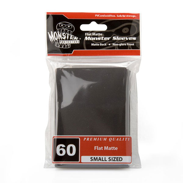 Monster Small Flat Matte Sleeves (60ct) - Black