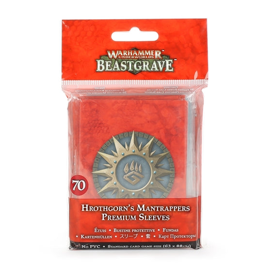 Warhammer Underworlds: Beastgrave: Hrothgorn's Mantrappers Premium Sleeves