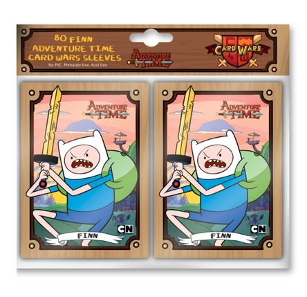 Adventure Time Card Wars Finn Card Sleeves 80 Count