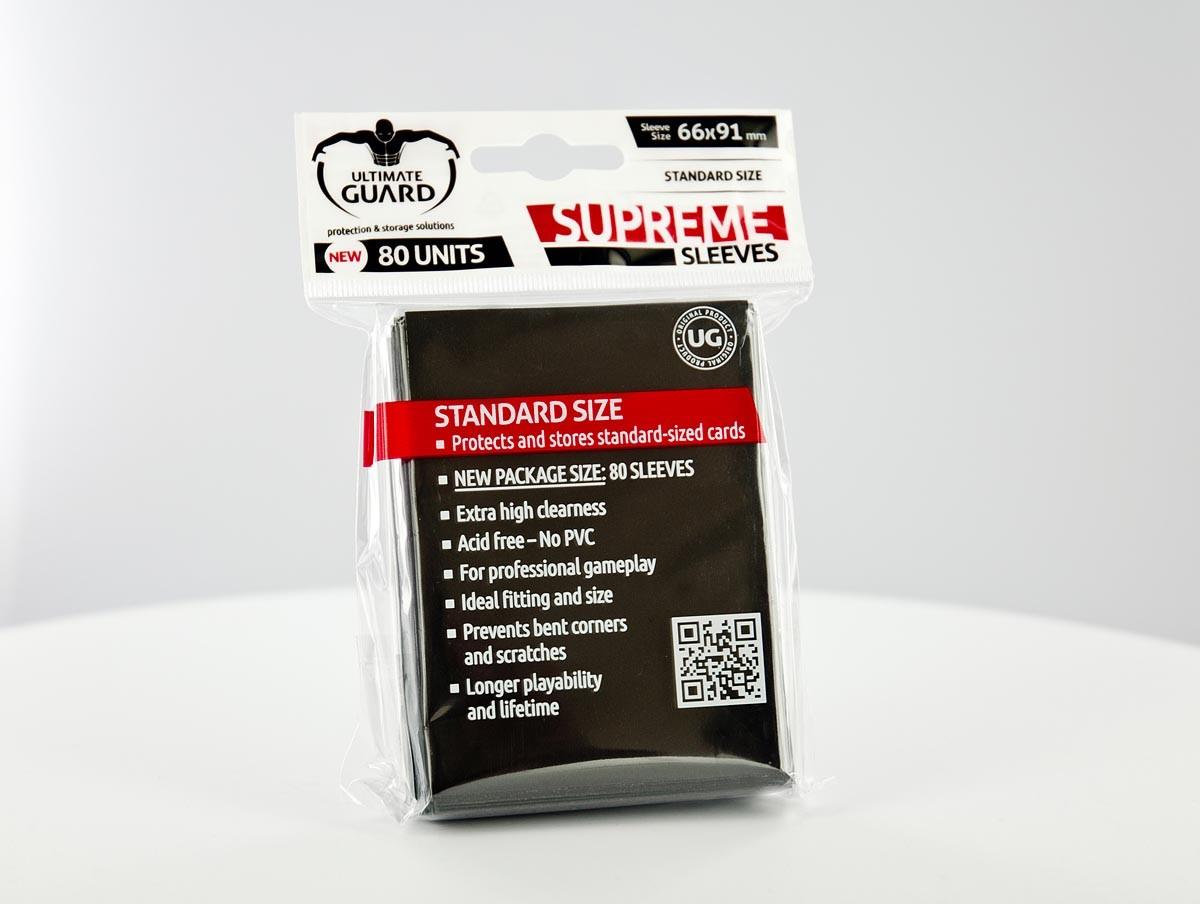 Ultimate Guard - SUPREME SLEEVES - Standard size -  black