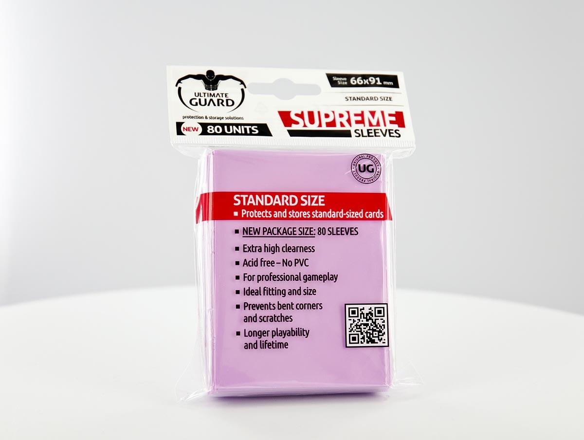 Ultimate Guard - SUPREME SLEEVES - Standard size -  pink