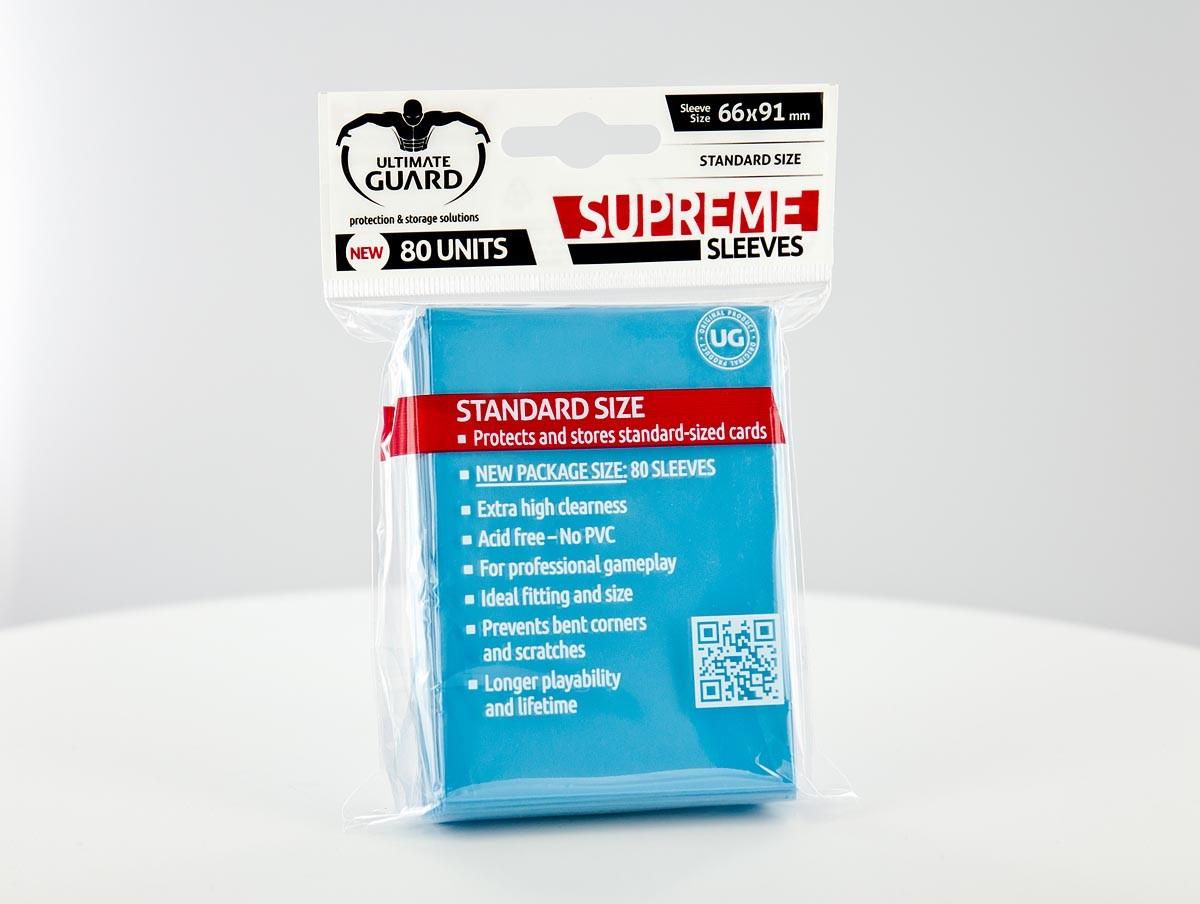 Ultimate Guard - SUPREME SLEEVES - Standard size -  light blue