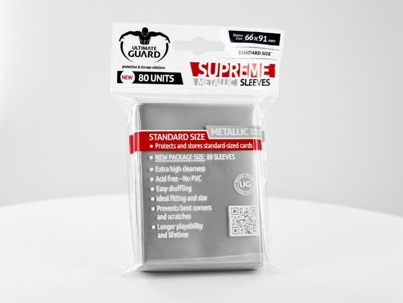 Ultimate Guard - SUPREME SLEEVES - Standard size -  silver