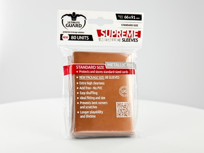 Ultimate Guard - SUPREME SLEEVES - Standard size -  copper