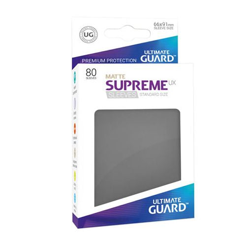 Ultimate Guard - Supreme UX Sleeves Standard Size - Matte - Dark Grey (80)