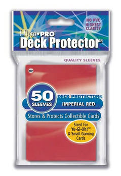 Ultra Pro Deck Protectors Pack of 50- Imperial Red - Sized for Yugioh