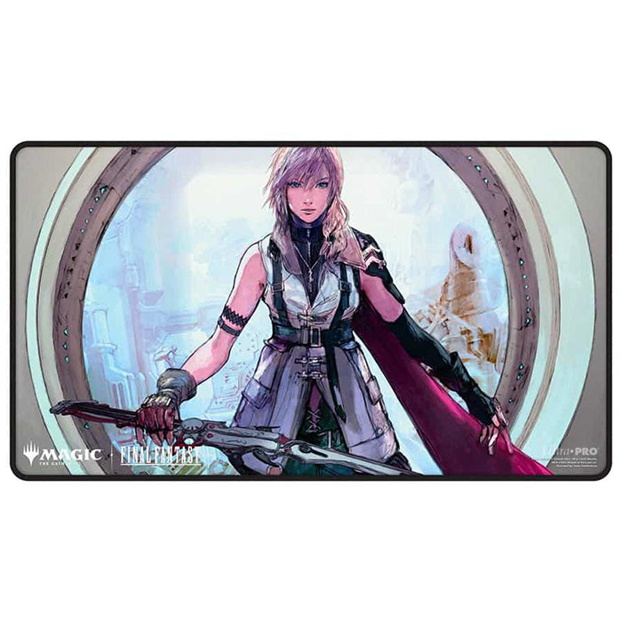 Ultra Pro - Final Fantasy Lightning, Armory of One Stitched Premium Playmat for Magic: The Gathering