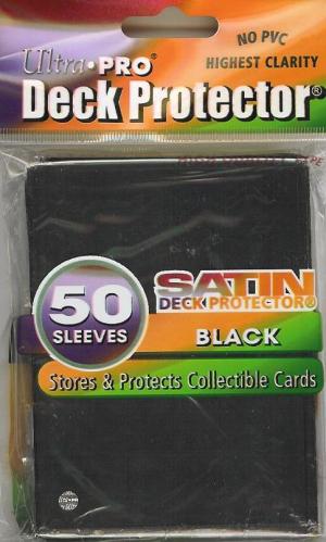 Ultra Pro Standard Satin Sleeves Pack of 50 in Black