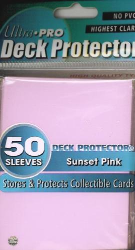 Ultra Pro Standard Sleeves Pack of 50 in Sunset Pink
