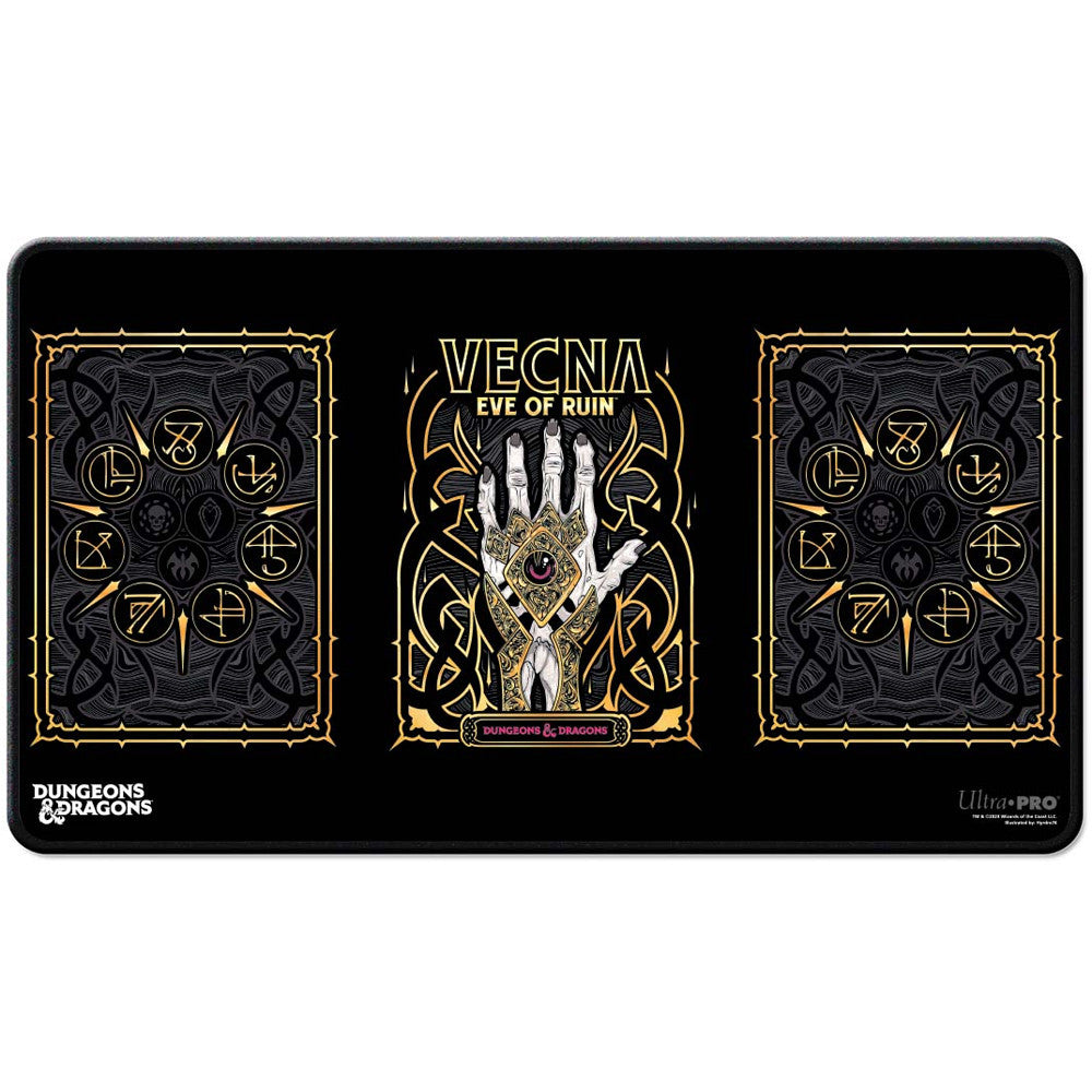 Vecna: Eve of Ruin - Black Stitched Playmat for Dungeons & Dragons