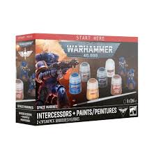 Warhammer 40K: Space Marine - Intercessors + Paints