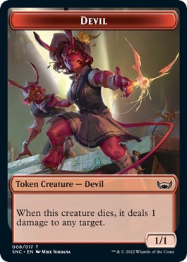 Devil Token (Streets of New Capenna) Light Play