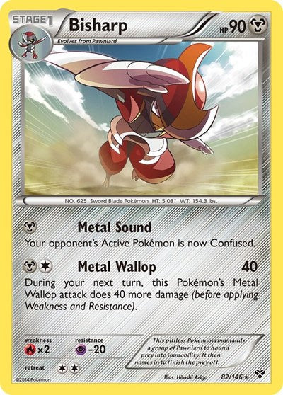 Bisharp (XY Base Set) Heavy Play