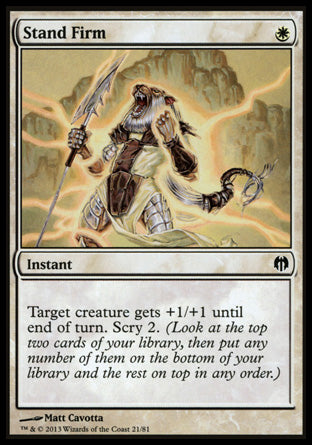 Stand Firm (Duel Decks: Heroes vs Monsters) Light Play