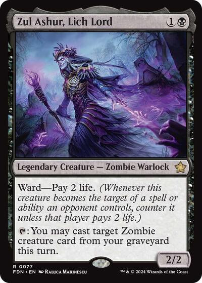 Zul Ashur, Lich Lord (Foundations) Light Play Foil