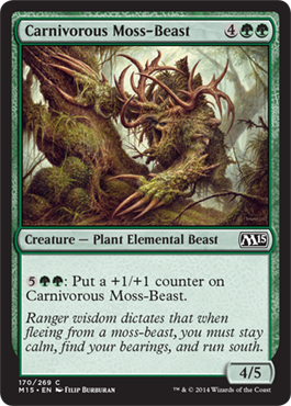 Carnivorous Moss-Beast (Magic 2015 Core Set) Medium Play