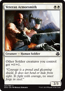 Veteran Armorsmith (Duel Decks: Kiora vs Elspeth) Medium Play