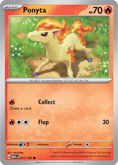 Ponyta (Scarlet and Violet: 151) Light Play
