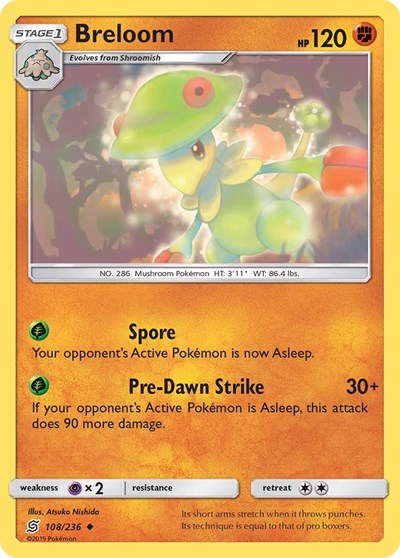 Breloom (SM - Unified Minds) Heavy Play Reverse Holofoil