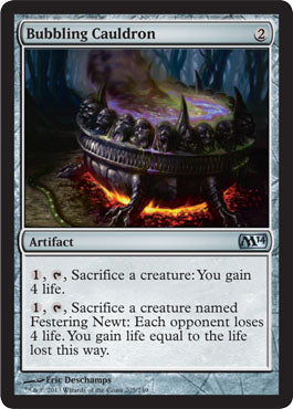 Bubbling Cauldron (Magic 2014 Core Set) Light Play