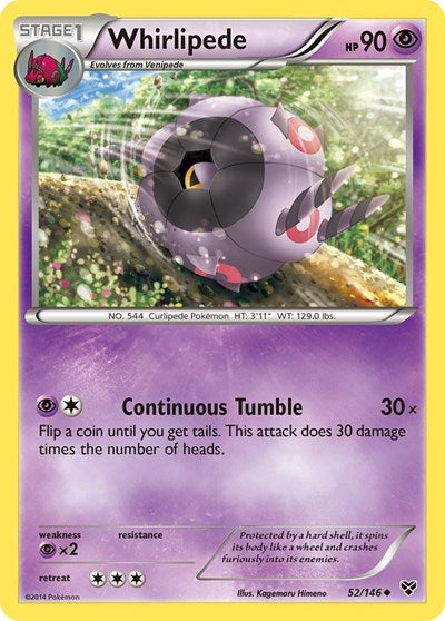 Whirlipede (XY Base Set) Damaged / Poor