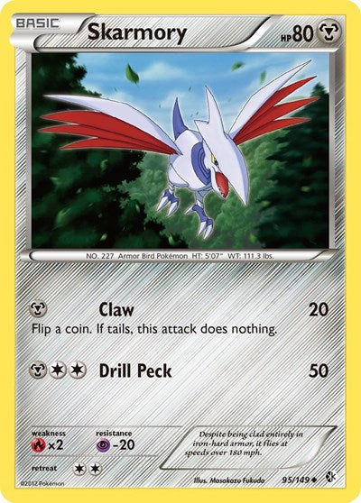 Skarmory (95) (Boundaries Crossed) Heavy Play