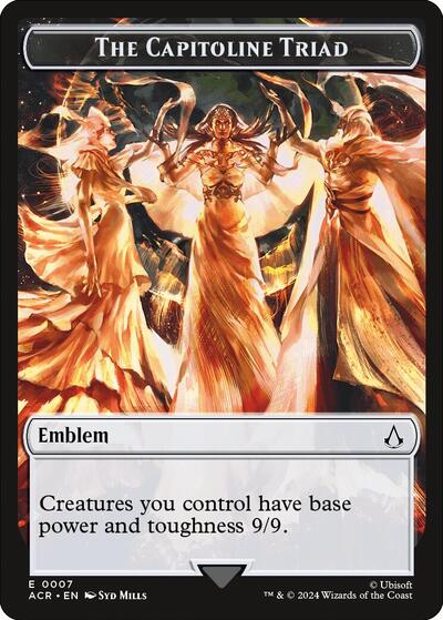 Emblem - The Capitoline Triad (Universes Beyond: Assassin's Creed) Light Play