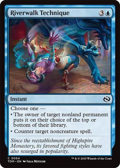 Riverwalk Technique (Tarkir: Dragonstorm) Light Play Foil
