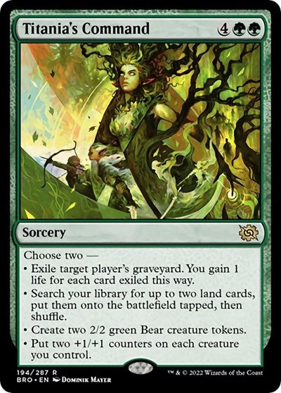 Titania's Command (The Brothers' War) Light Play