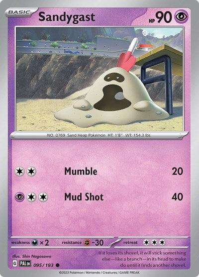 Sandygast - 095 (SV02: Paldea Evolved) Light Play