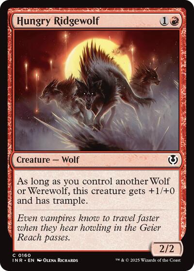 Hungry Ridgewolf (Innistrad Remastered) Light Play
