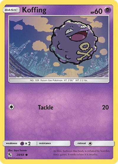 Koffing (Hidden Fates) Light Play