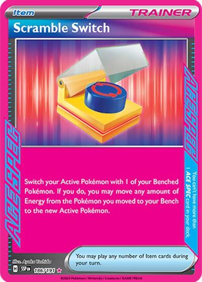 Scramble Switch (SV08: Surging Sparks) Light Play Holofoil