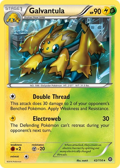 Galvantula (XY - Steam Siege) Light Play Reverse Holofoil