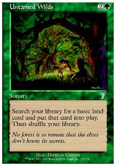 Untamed Wilds (7th Edition) Light Play Foil