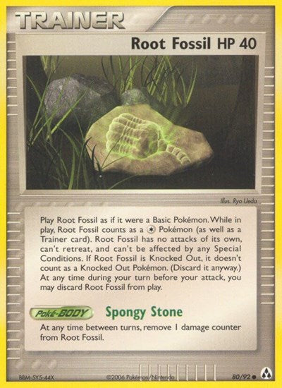 Root Fossil (Legend Maker) Damaged / Poor