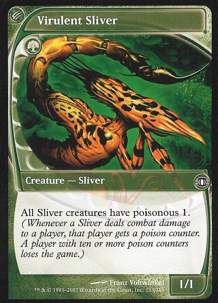 Virulent Sliver (Futuresight) Light Play