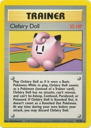 Clefairy Doll (Base Set) Medium Play