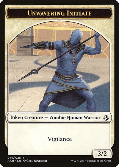 Unwavering Initiate Token (Amonkhet) Light Play