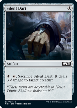 Silent Dart (Magic 2021 Core Set) Light Play