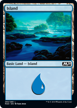 Island (265) (Magic 2020 Core Set) Light Play