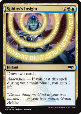 Sphinx's Insight (Ravnica Allegiance) Light Play