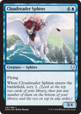 Cloudreader Sphinx (Dominaria) Light Play