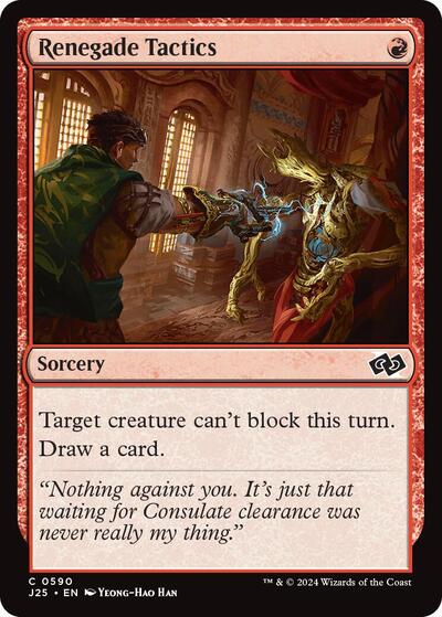 Renegade Tactics (Foundations Jumpstart) Light Play